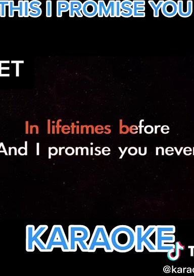 THIS I PROMISE YOU#karaoke #kpopkaraokechallenge #fyp #karaoke #DUETME #duet