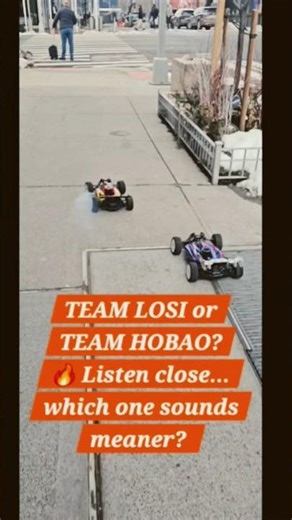 Losi vs HoBao Street Run. Nitro vs Nitro in the Cold 🧊💨 | #rc #rccar