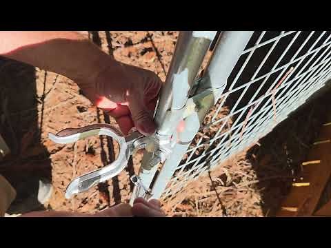Installing a Chain Link Fence Gate Latch