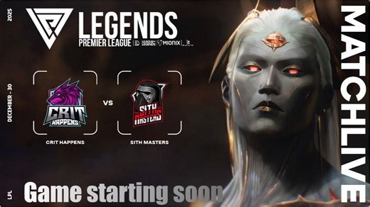 Legends Premier League 欧洲传奇超级联赛第三季 瑞士轮第四轮2-1组 CRIT VS SITH