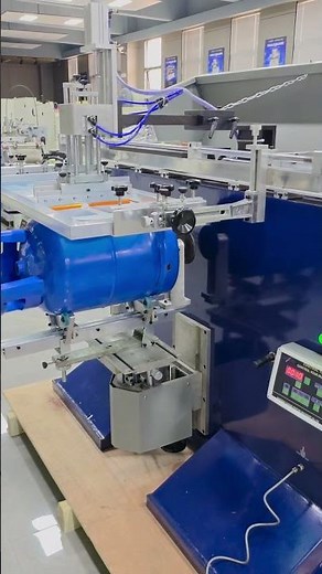 LPG Cylinder Screen Printing Machine Work #silk #machine #automatic #screen printing machine