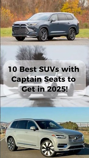 10 Best SUVs with Captain Seats to Get in 2025! #shorts #cartips #SUV #Car #Cars