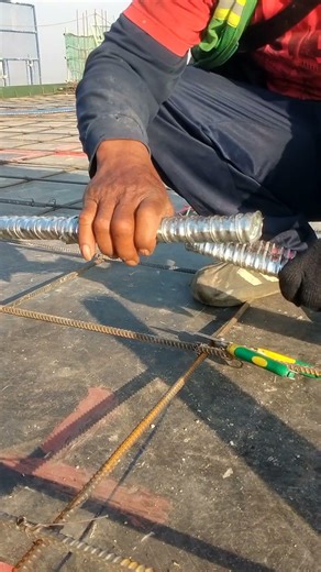 Cable duct installation work #construction #construction #shorts #skills #building