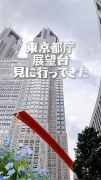 東京観光【東京都庁展望台】無料でパノラマビュー見れ、景色に圧巻！#東京観光#東京都庁展望台 #無料#東京都庁#展望台#東京