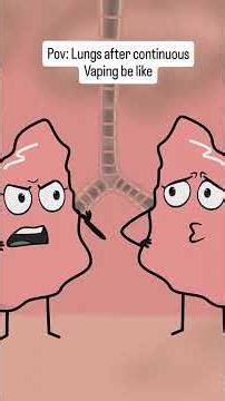 Pov: lungs after continuous vaping be like #shorts