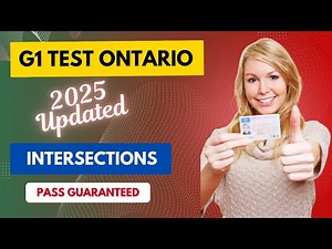 G1 Practice Test ONTARIO 2025 | G1 Driving Test | INTERSECTIONS | Complete Questions 2025