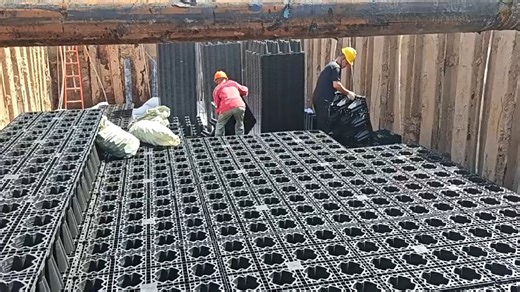 200mm High Interlocking Assembled pp Retention Detention Modular tank for Collection of Groundwater