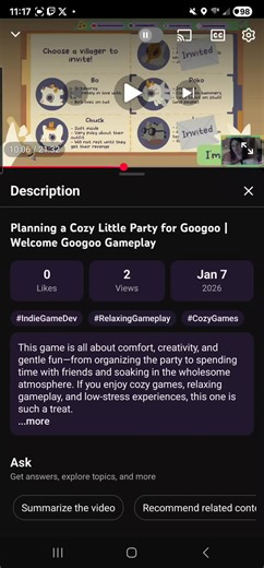 A new indie game from Itch.io is on my channel! It was too cute! HeathertheSunflowerWitch on YouTube #indiegames #itchiogames #cozygamingcommunity #welcomegoogoo