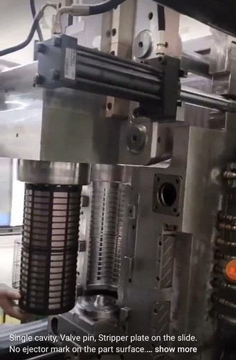 Stripper plate Ejection via injection moulding video
