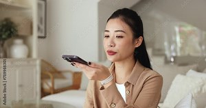 Close up woman holds smartphone talk on speakerphone, use virtual assistant, share audio messages to friend, manage tasks or communicate with family remotely, leave voicemail engaged in daily activity