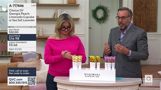 You are watching HomeWorx by Slatkin Co.-Candles & Home Fragrance on QVC®. Shop the show, here: https://qvc.co/qvcshopnowfebruary2026 | QVC Live
