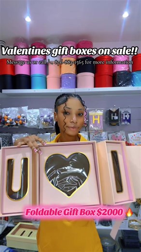 Valentine Gift Boxes On Sale!! Message us or call 📞 876-883-1565 for more information.!!! Visit us at 30 Constant Spring road beside Popeyes. #modessentialzpartysupplies #jamaicantiktok🇯🇲viral #valentinesday #heartgiftbox #fyp