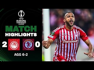 Olympiakos vs Aston Villa | 2-0 (AGG: 6-2) | Highlights | Conference League | olympiacos aston villa