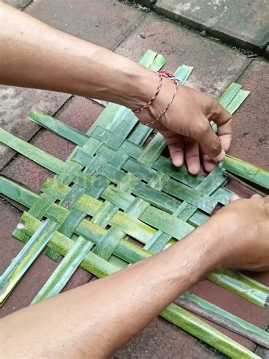 Tutorial Membuat Tas Keren dari Daun Kelapa