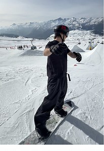 Spring Snowboarding Adventure at the Snowpark