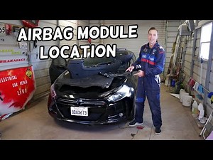 AIRBAG MODULE LOCATION REPLACEMENT DODGE DART, CHRYSLER 200