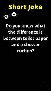 "Do you know what the difference is between toilet paper and a shower curtain?"#funny #humor #comedy #funnyvideo #funnyreels | Comedy Company