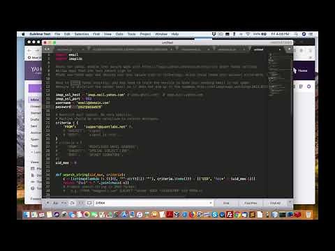 Python example to download email with Yahoo or Gmail