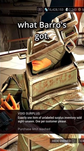 Baro Ki'teer December 12th 2025 | Some GREAT MODS! #shorts #warframe #gaming #streamer #wfcc