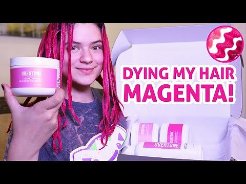 Magenta Hair Color! Pink Hair Tutorial: DIY Home Color Dye!
