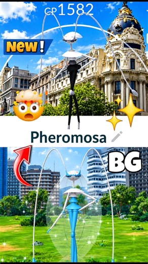 When I Got✨️Shiny BG Pheromosa Raid in Pokemon Go