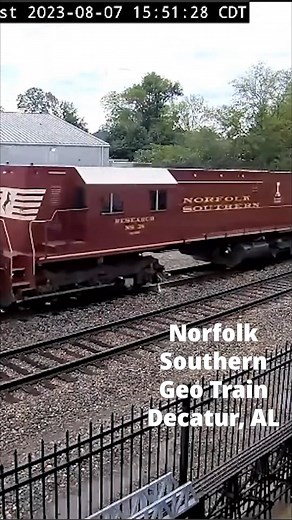 8.3K views · 262 reactions | Norfolk Southern Geo Train, Decatur, AL #railroads #railfans | Virtual Railfan | Facebook