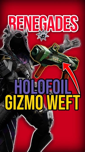BEST Gizmo Weft PERKS | Destiny 2 Renegades!