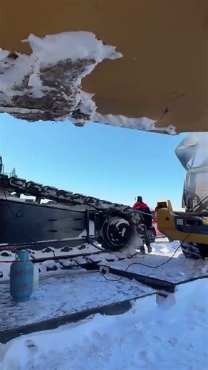 Heavy Machinery Operations: Plowing Through Deep Snow