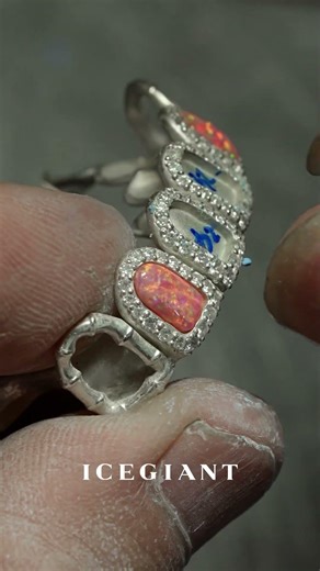 Cutting opal and shell takes a different kind of control 🌈🐚🦷