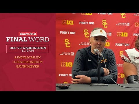Postgame Press Conference: USC at Washington