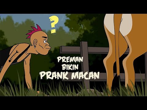 Hantu Kena Prank Topeng Macan - Kartun Pocong Lucu