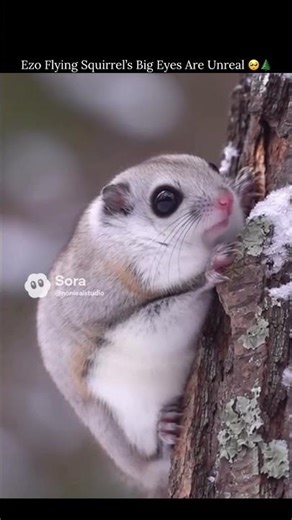 Ezo Flying Squirrel’s Big Eyes Are Unreal 🥺🌲