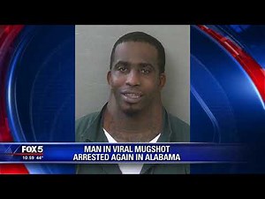 Man in viral mugshot arrested again in Alabama