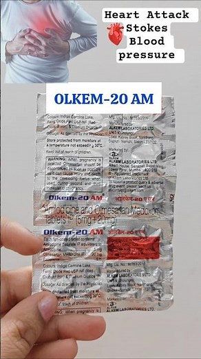 OLKEM-20 AM uses in heart attack,strokes, blood pressure (amlodipine and Olmesartan Medoxomil)