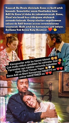 Taşacak Bu Deniz Adil Kızı Eleni'ye Kavuşuyorlar! 💥 Esme Adil ve Eleni Artık Bir Aile! 🔥