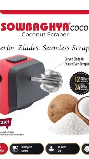 2 in 1 Electric coconut scrapper and knife sharpener.