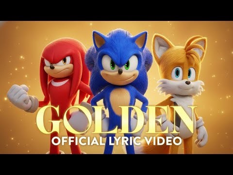 HUNTR/X - "GOLDEN" vs Sonic the Hedgehog (Official Music Video)