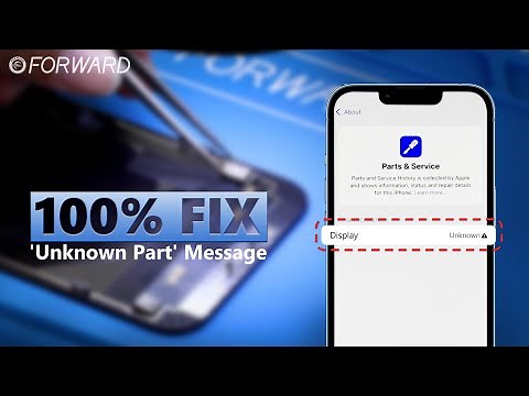 iPhone 'Unknown Part' Warning? 100% Fix with FORWARD | Restore True Tone & Bypass Display Error