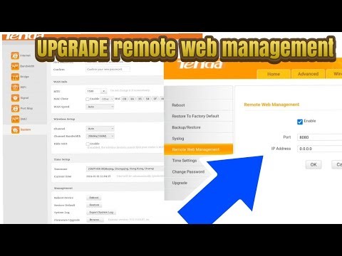 HOW TO UPGRADE A TENDA ROUTER TO SUPPORT REMOTE WEB MANAGEMENT | Tenda N300 | Tenda N3 | Tenda 31...