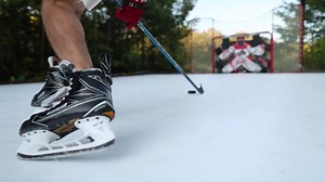 HockeyShot is having a 20% off sale on their Revolution tiles. These are the ones that you can skate on. https://www.hockeyshot.ca/Revolution-Synthetic-Ice-Tiles-p/flooring-004.htm As an adult (190lbs) I found them similar to other synthetic ice surfaces. Nothing can replace the feel of ice, the biggest difference you notice on these is the beginning and end of your glide, they will be grippier, but once you get moving they feel good. I think the best use for these would be with kids. If you can