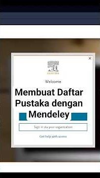 Membuat daftar pustaka otomatis dengan menggunakan Mendeley #tutorialword #tutorial #msword