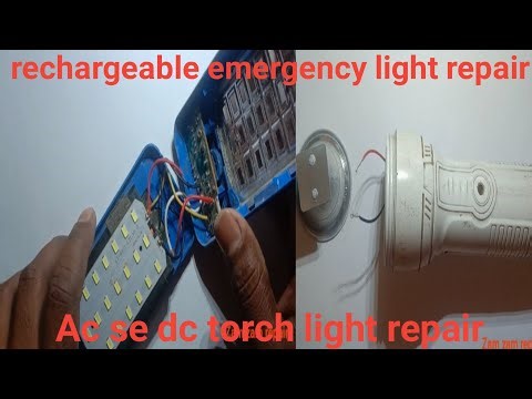 Rechargeable emergency light repair