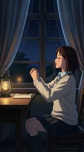 Oil Lamp Study Night🔥Calm Anime Ambience for Studying, Relaxing & Sleeping | Cozy Ghibli Style Night