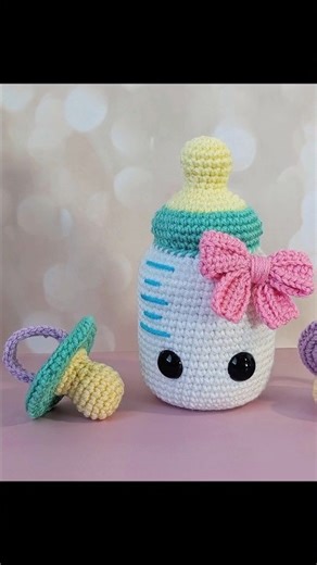 New Baby Bottle Pattern on Etsy ❤️ #crochet #crochetpatterns #diy #craftymom #craftymama #yarn