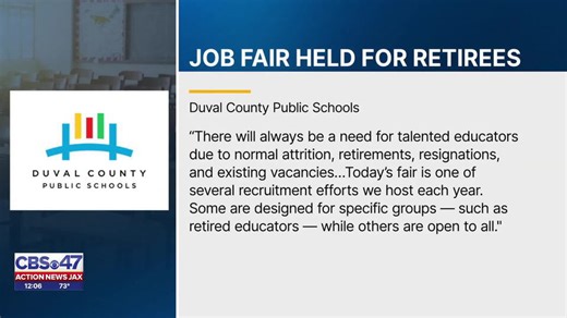 Duval County Public Schools hosts career fair exclusively for retired educators