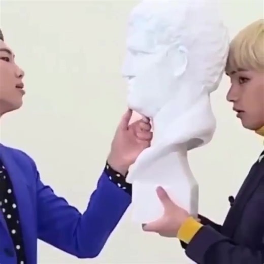 1.1K views · 42 reactions | remember when namjoon kissed the statue, and the members just went: @poutiekoos #BangtanPaMore | Bangtan Pa More | Facebook