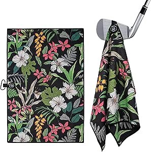 montela golf Towel Magnetic Golf Towel for Golf Bags with Clip for Men & Women，Microfiber Fabric Waffle Pattern Golf Towels for Strong Hold to Golf Carts or Clubs