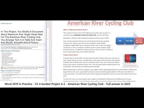 Word 2019 In Practice - Ch 4 Guided Project 4-2 - SIMnet - American River Cycling Club (2025)