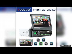 ESSGOO 7 Single 1 DIN Car Stereo Head Unit Radio MP5 Player Bluetooth Handsfree Mirror Link FM USB