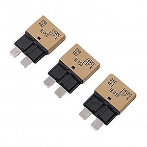Circuit Breaker Fuse Auto Reset Low Profile ATC/ATO 10 Amp 12V DC, Mini Type 1 Fuse Breaker 10A 12 Volt E37, 1 Pack